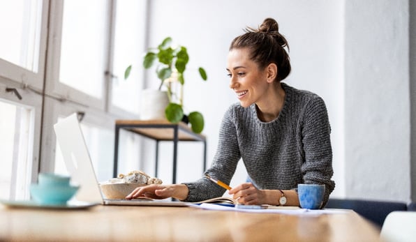 Woman on laptop